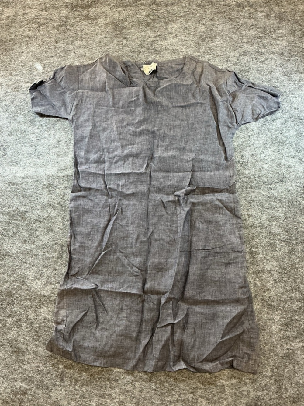 Et Ceci Blue 100% Linen Tunic Dress CCC